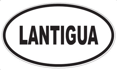LANTIGUA - Oval Sticker