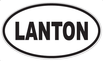 LANTON - Oval Magnet