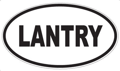 LANTRY - Oval Magnet