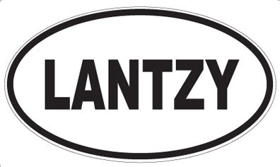 LANTZY - Oval Sticker