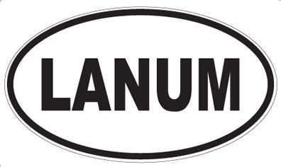 LANUM - Oval Sticker