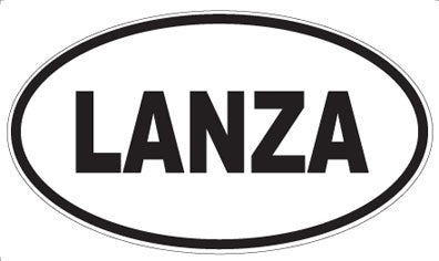LANZA - Oval Sticker