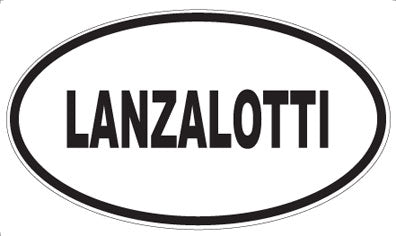 LANZALOTTI - Oval Magnet