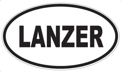 LANZER - Oval Magnet