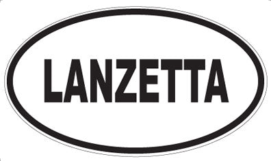 LANZETTA - Oval Sticker