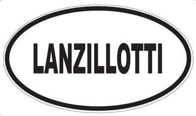 LANZILLOTTI - Oval Magnet
