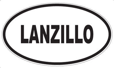 LANZILLO - Oval Magnet