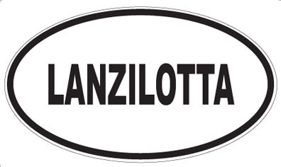 LANZILOTTA - Oval Magnet