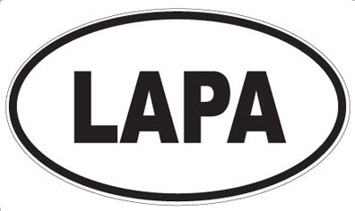 LAPA - Oval Sticker