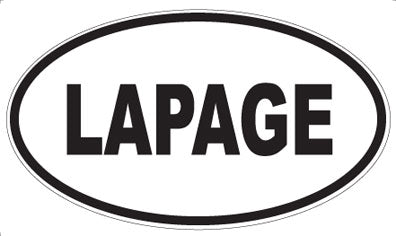 LAPAGE - Oval Sticker