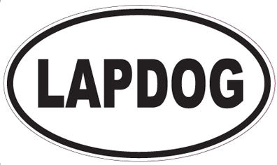 LAPDOG - Oval Sticker