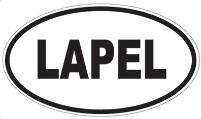 LAPEL - Oval Sticker