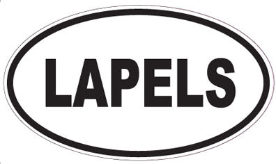 LAPELS - Oval Sticker
