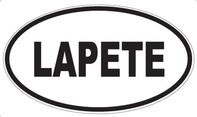 LAPETE - Oval Sticker