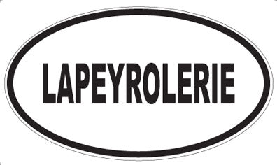 LAPEYROLERIE - Oval Sticker