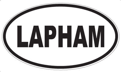 LAPHAM - Oval Sticker