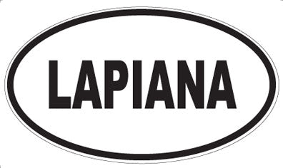 LAPIANA - Oval Sticker