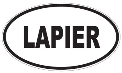 LAPIER - Oval Sticker