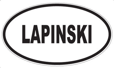 LAPINSKI - Oval Magnet