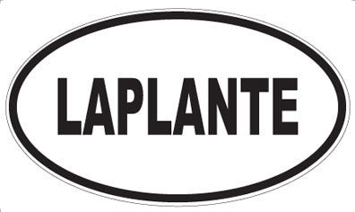 LAPLANTE - Oval Magnet