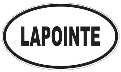 LAPOINTE - Oval Sticker