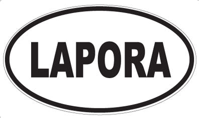 LAPORA - Oval Sticker