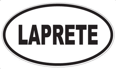 LAPRETE - Oval Sticker