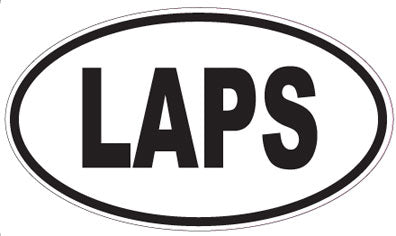 LAPS - Oval Sticker