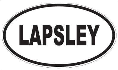 LAPSLEY - Oval Sticker