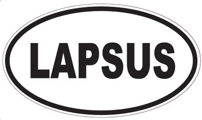 LAPSUS - Oval Sticker