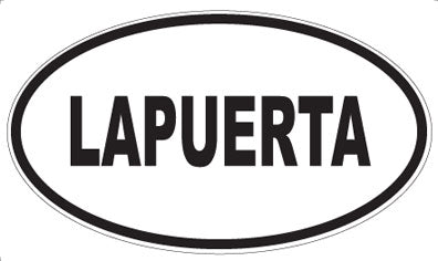 LAPUERTA - Oval Sticker
