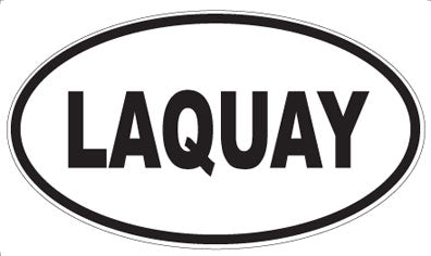 LAQUAY - Oval Sticker
