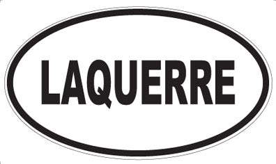 LAQUERRE - Oval Sticker