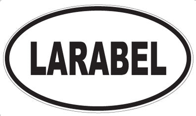 LARABEL - Oval Magnet