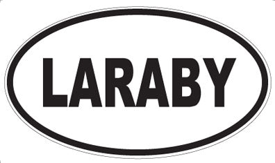 LARABY - Oval Sticker