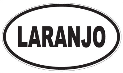 LARANJO - Oval Magnet