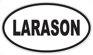 LARASON - Oval Sticker