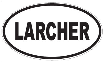 LARCHER - Oval Magnet