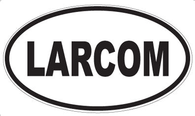 LARCOM - Oval Sticker