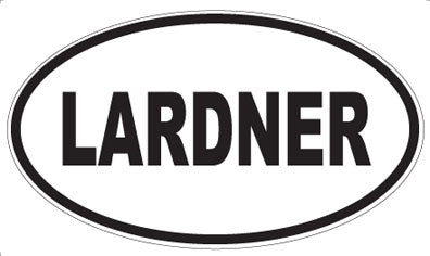 LARDNER - Oval Magnet