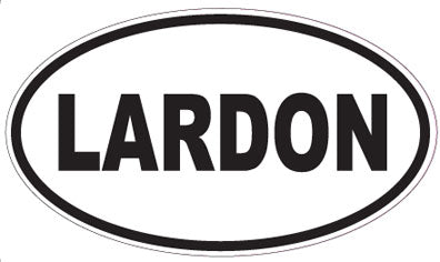 LARDON - Oval Sticker