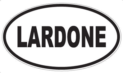 LARDONE - Oval Magnet