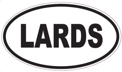 LARDS - Oval Magnet