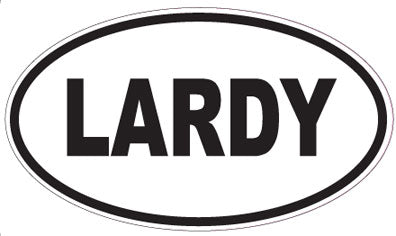 LARDY - Oval Magnet