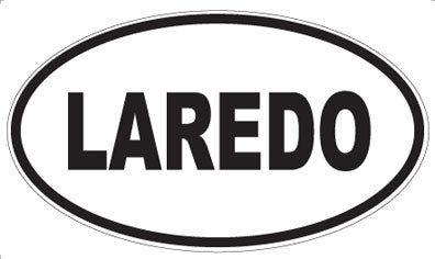 LAREDO - Oval Magnet
