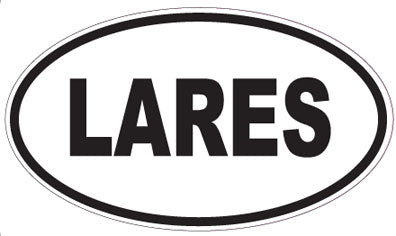 LARES - Oval Sticker