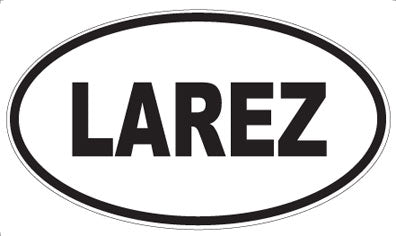 LAREZ - Oval Sticker