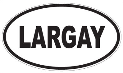 LARGAY - Oval Sticker