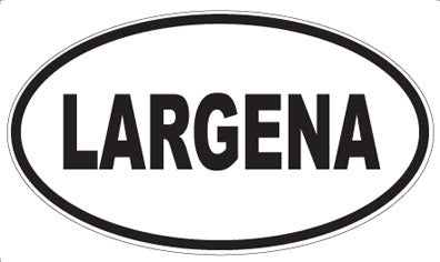 LARGENA - Oval Sticker
