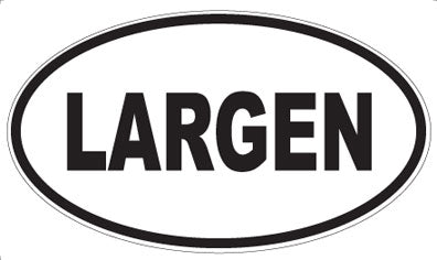 LARGEN - Oval Magnet